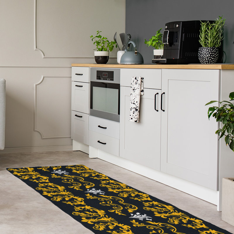Tapis de couloir noir
