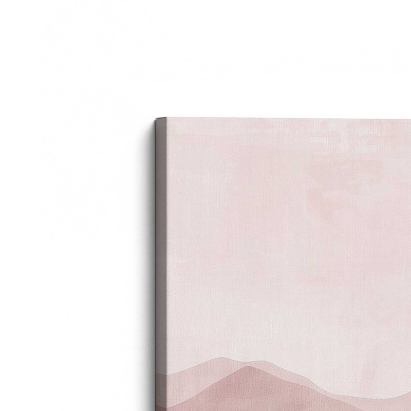 Ensemble de 3 brumines rose Fluorite, Toile tendue, H 18 po x l 36 po