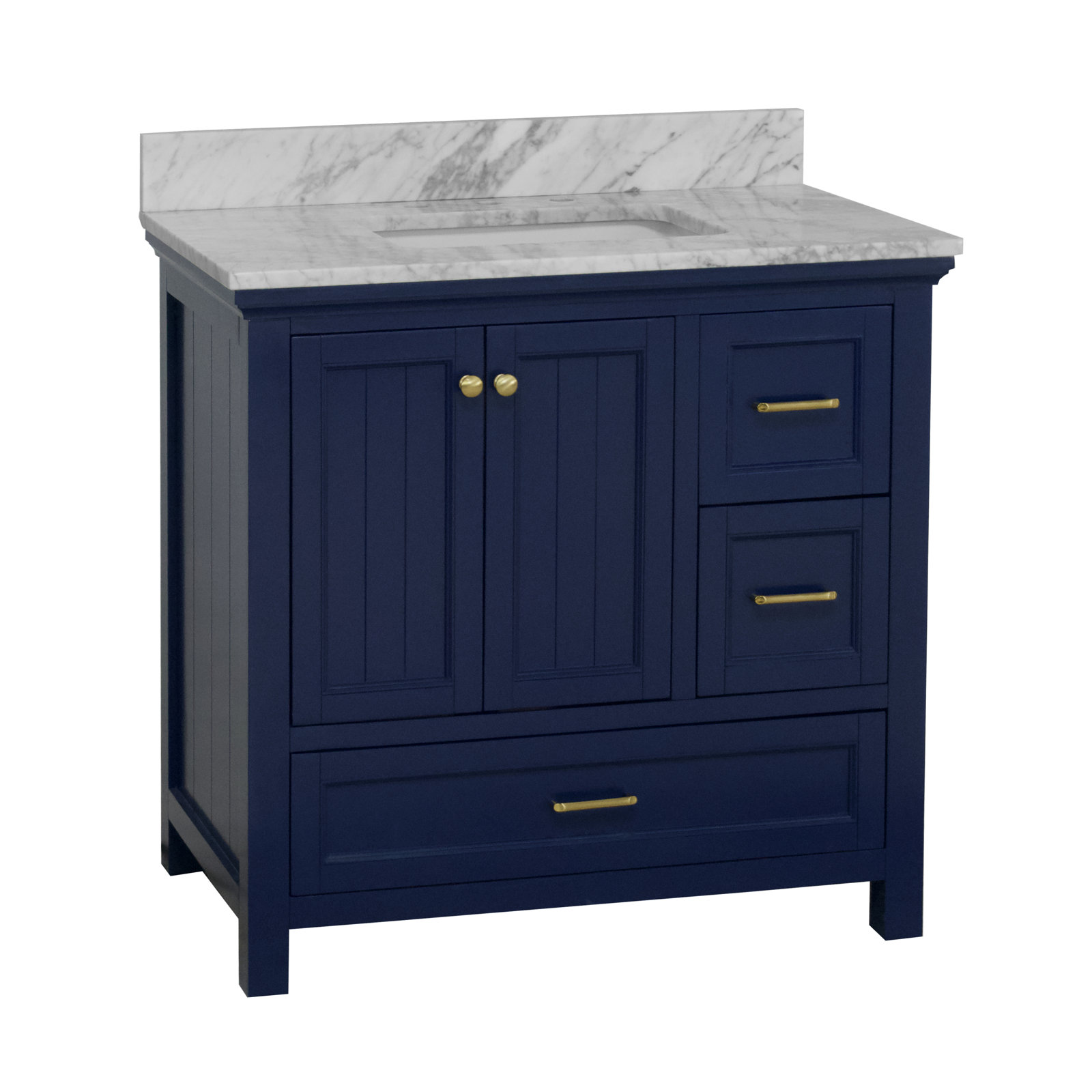Maven 36'' Single Bathroom Vanity, Royal Blue