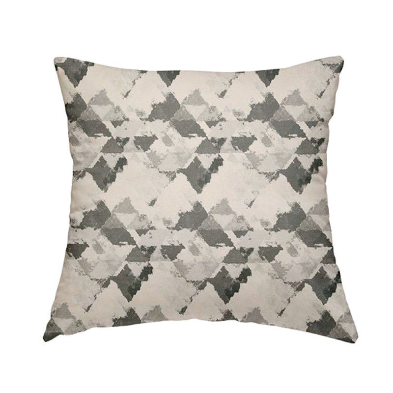 Hytop Geometric Rectangular Cushion, Grey