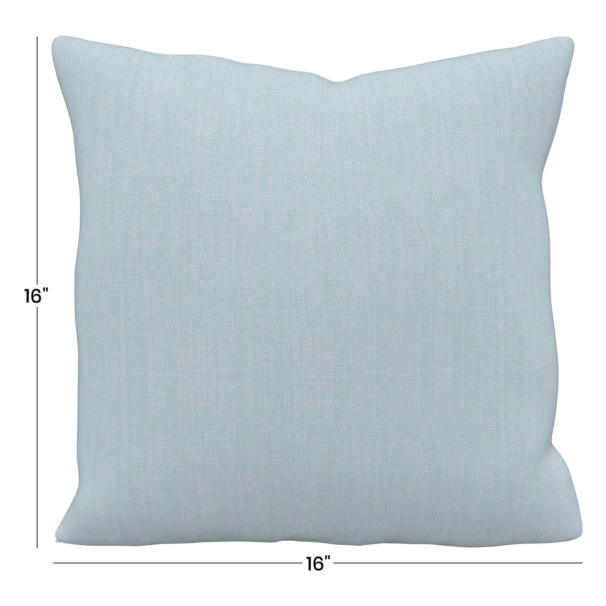 Gabi Indoor/Outdoor Throw Pillow, Blue, Square 16"