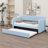 Upholstered Daybed Sofa Bed With Trundle Bed-1872342388