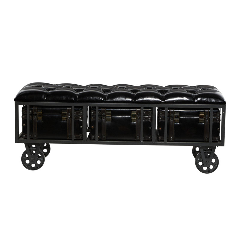 Remylina PU Leather Upholstered Storage Bench