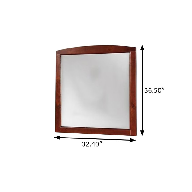 Miroir transitionnel l 32,4 ", cerise, Brun