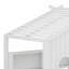 Lit sur pied avec toit et tablette de rangement-1237816695