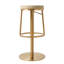 Alfonz Swivel Upholstered Adjustable Height Counter Stool with Metal Frame-265940579