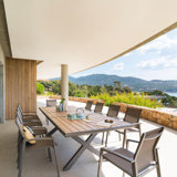 Shippingport Extendable Aluminium Dining Table