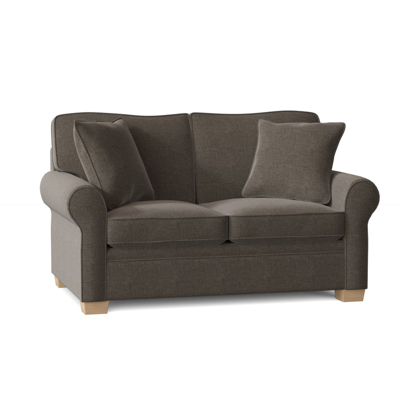 Drake Upholstered 61'' Reclining Sofa, Unfinished, Jango Mushroom