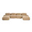 Canapé modulaire en U Camel Corduroy-520895533-520895527