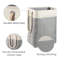 Canvas Rolling Laundry Bin with Handles-513439790