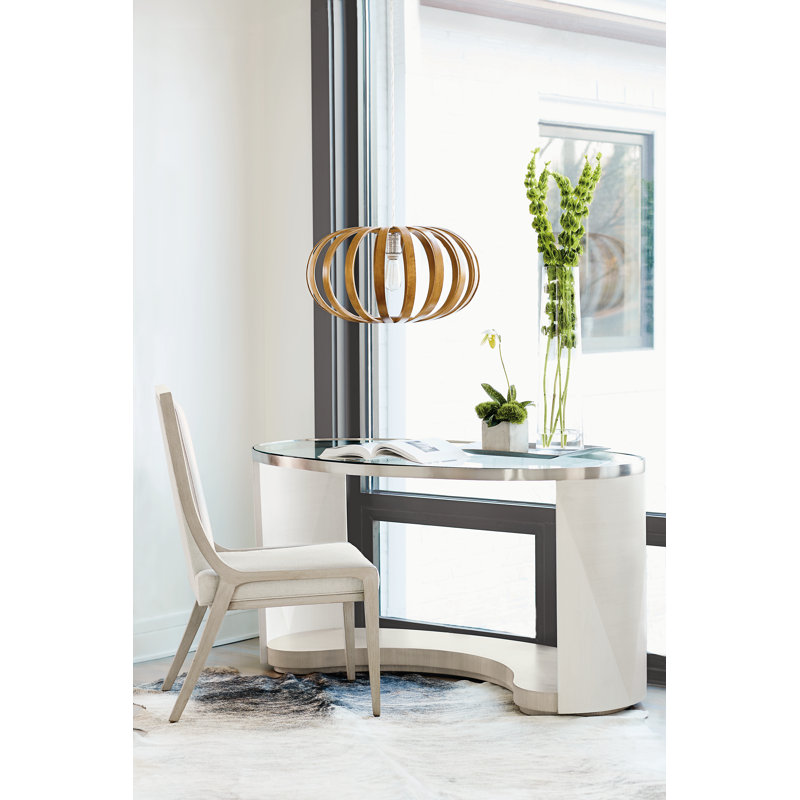 Cream Upholstered Transitional Wood Side Chair