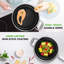 Cuisinière en acier inoxydable de 3,4 pintes - Casserole de cuisine triplée avec couvercle en verre - Revêtement antiadhésif Dakin, motif texturé en nid d'abeille surélevé résistant aux rayures - Nutustr