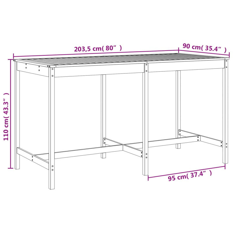 Azmira Brayden Studio Bar Set with Wood Frame and Solid Wood Outer Material, White