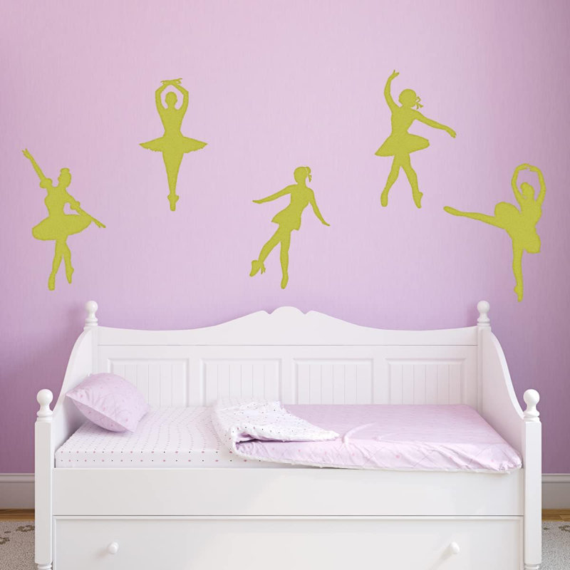 Adhésif décoratif ballerine dansante Wrought Studio ™, Or