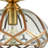 Jamieka Glass Semi Flush Mount