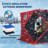 Pop Up Ice Fishing Shelter Tent with 49ft LED Light Strip，Fits 3-4 People，Red+Black-125895215-125895212