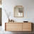 Solid Wood Scalloped Mirror-563019374