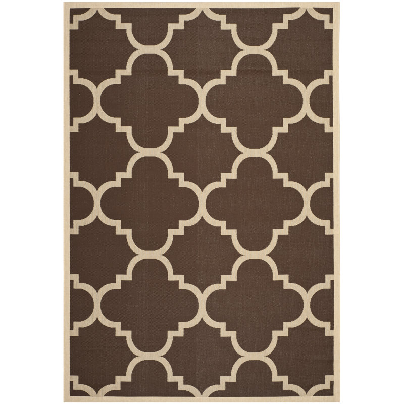 Courtyard Performance Geometric Indoor/Outdoor Area Rug, Rectangle 2' x 3'7"