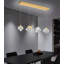 Lustre rectangulaire moderne 4 lumières à DEL-130135617