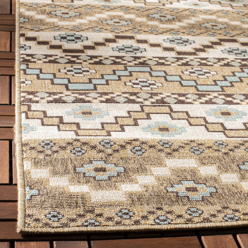 Northpoint Geometric Indoor/Outdoor Area Rug, Rectangle 2'7" x 5'