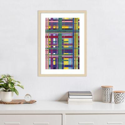 «Scaffold in Color I» par Laura Gibson, impression sur bois encadrée