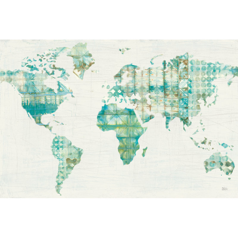 Kanari Map by Melissa Averinos - Wrapped Canvas Print, 20cm H x 30cm W