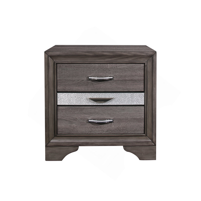 Table de chevet Ryder Sparkle Grey