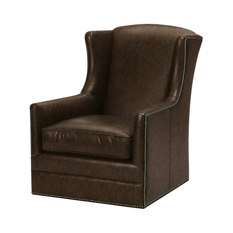 Leo Wingback Chair, Capri Brown
