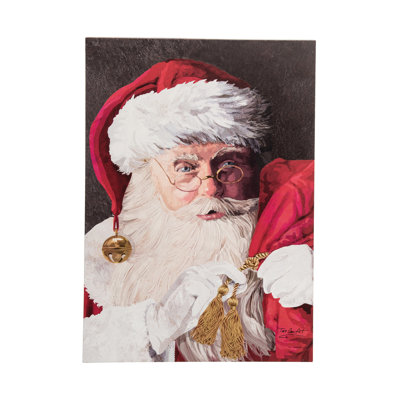 Père Noël - impression sur bois sans cadre