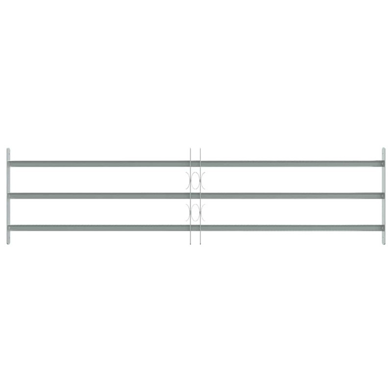 Grille de sécurité réglable pour fenêtres, 3 barres transversales de 39,4 po à 59,1 po, 3 Crossbars