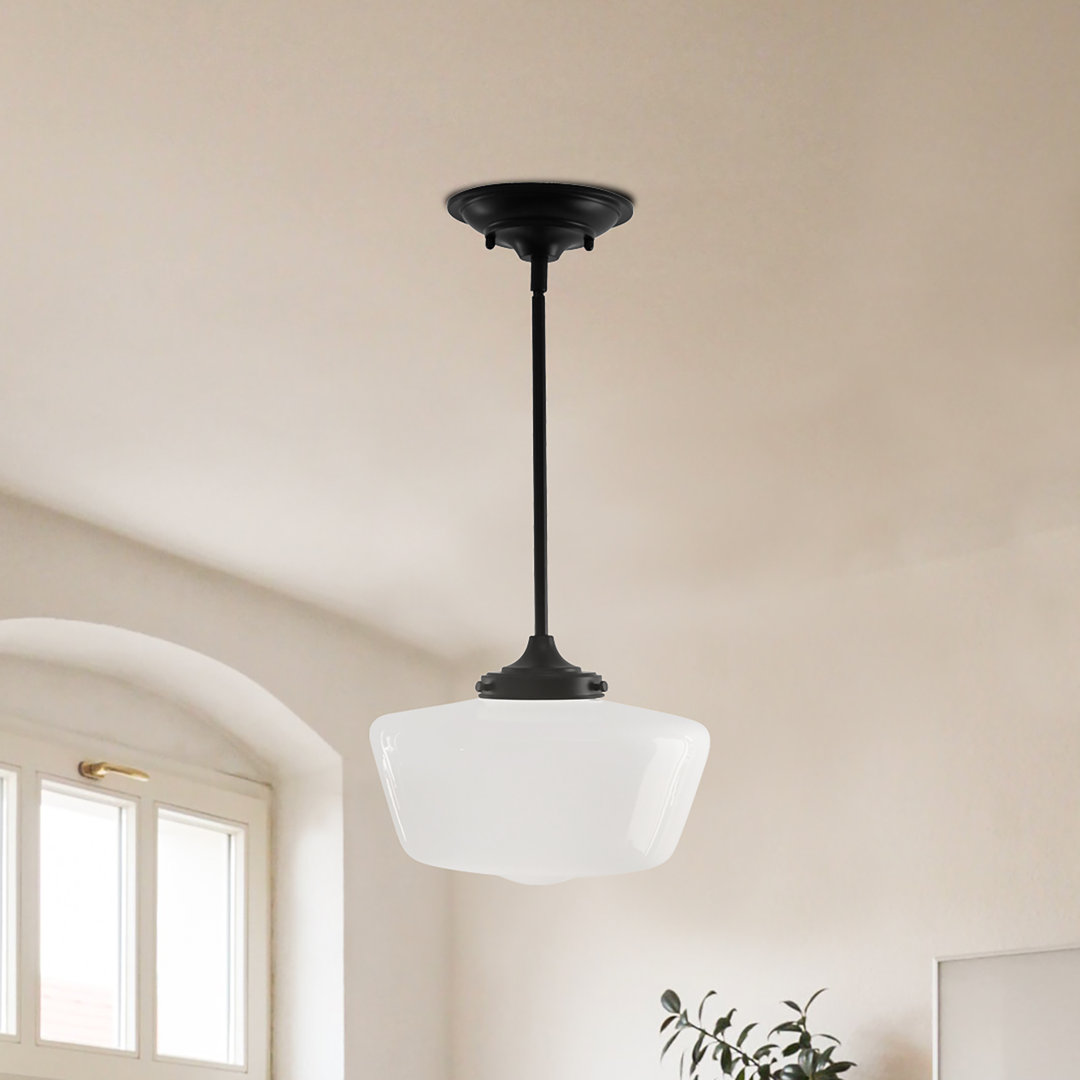 Bevans 1 - Light Single Schoolhouse Pendant Longshore Tides 