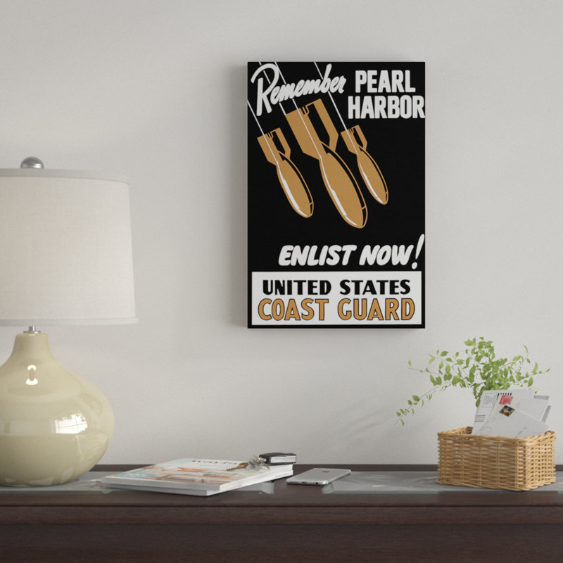 « wwii poster avec bombe », affiche rétro sur toile, H 40 po x l 26 po x P 1,5 po, Toile tendue, Pas de tapis