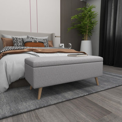 Padillo Polyester Blend Upholstered Storage Bench