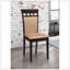 Ensemble de 2 chaises d'appoint rembourrées en cappuccino et brun clair, parfaites pour un dîner confortable et élégant