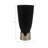 Metal Aluminum Vase with Sleek Stylish Form and Dual-Texture Design, Modern Decorative Accent with Bold Contemporary Appeal, Sculptural Silhouette for Artistic Sophistication and Versatile Decor-1527075084