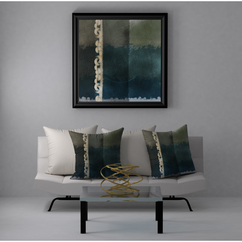 Abstract Reversible Throw Pillow, 20" x 20"