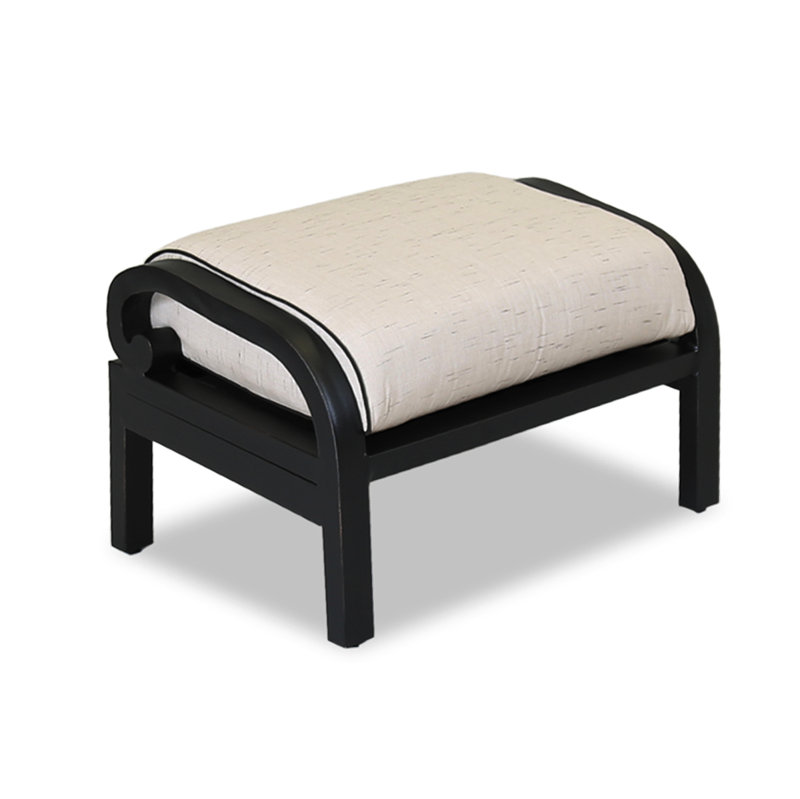 Monterey Outdoor Ottoman with Sunbrella® Cushion, Frequency Sand Sunbrella®