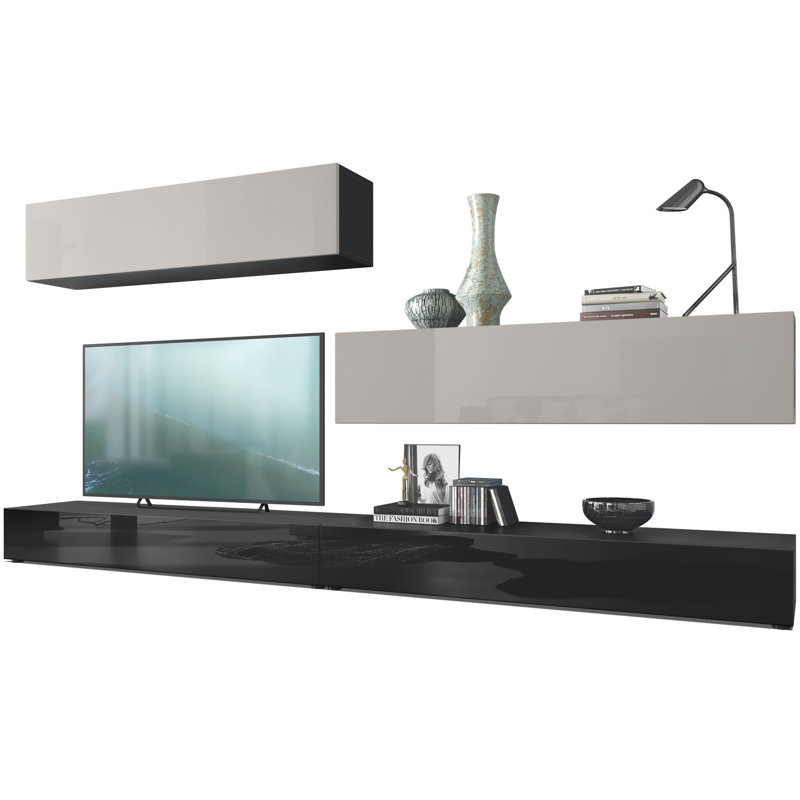 Mcgaha Unfinished Entertainment Centre, Sand Grey/Black
