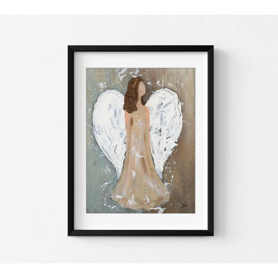 «Maliyah Angel», art mural, fête de Noël, reproduction d'art encadrée, spirituelle, Divine, scène de la Nativité, déclaration, œuvre d'art, salon