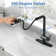 A Waterfall Kitchen Faucet With A Pull-down Shower Head, Single Handle, And 360° Rotation.