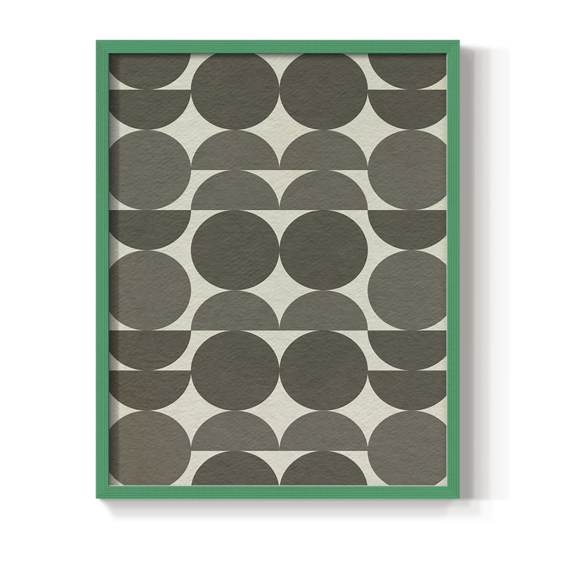 Neutre Subtle Shift II, reproduction encadrée - bois massif, H 21 po x l 17 po, Vert