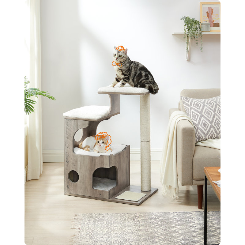 86cm H, Greige/White