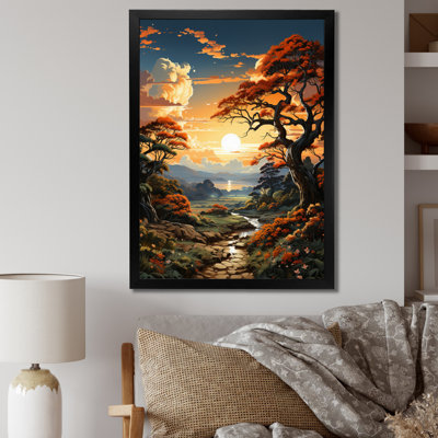 «Countryside Golden Field I» sur toile