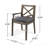 PERLA DINING CHAIR,2PCS With 2 Cushions,Grey, Chair-1461491761