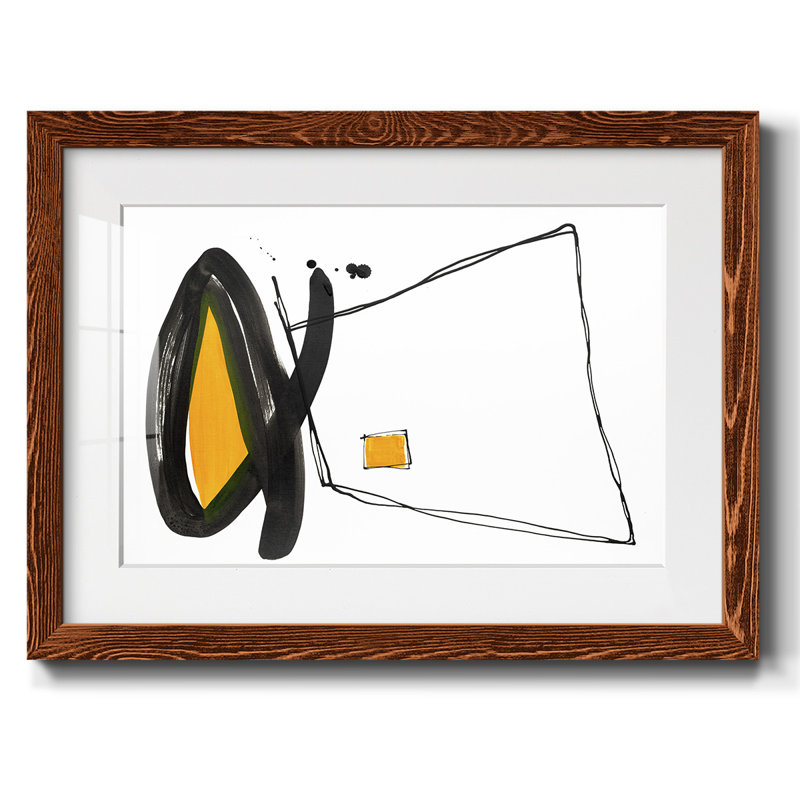 «Think About It III», reproduction encadrée rustique avec tableau mat, Érable, H 22 po x l 32 po