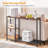 Narrow Console Table, 44.9" Behind Sofa Table With Shelve...