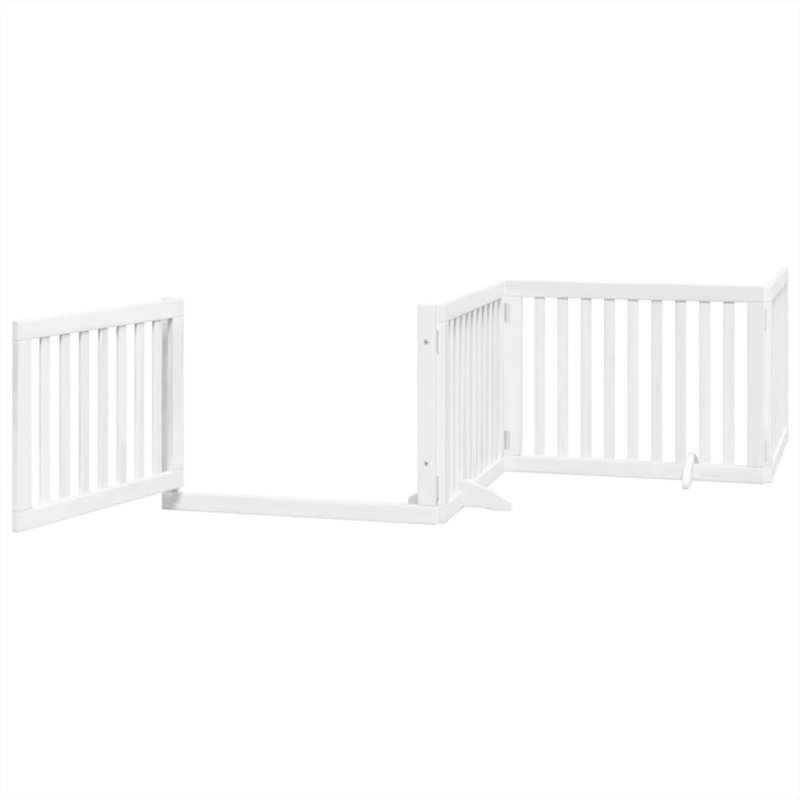 Garlan Solid Wood Dog House Door, White, 60cm H x 480cm W x 2cm D
