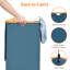 Panier à linge 120l avec couvercle, paniers à linge avec poignées en bambou et sac à linge amovible, grand panier à linge pliable pour chambre à coucher, salle de bain, dortoir, buanderie, bleu foncé
