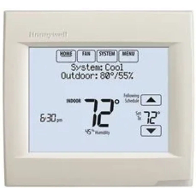 Thermostat blanc arctique: 50/60 Hz, 18-30 Vca, plage de 5 à 90%