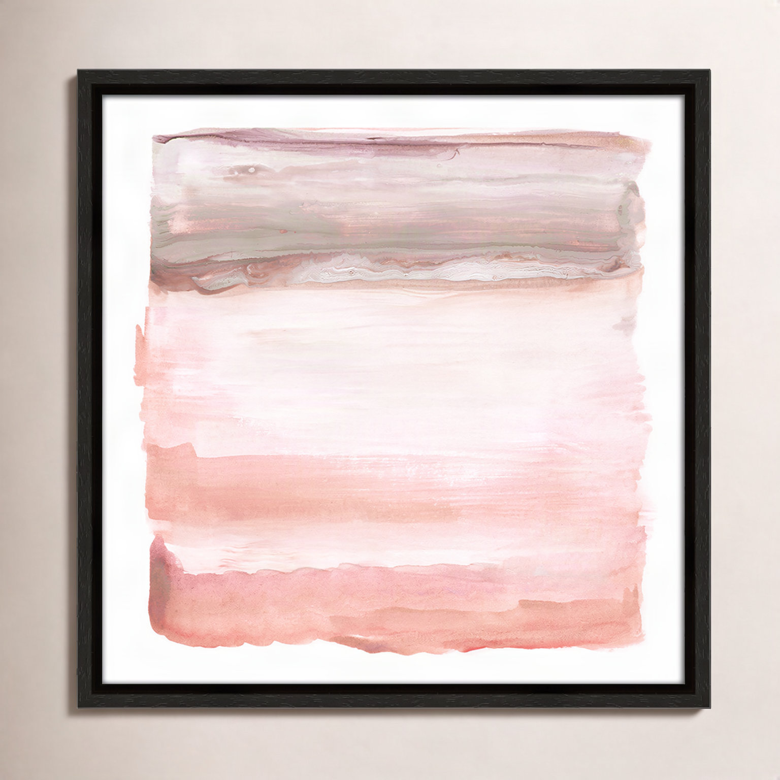 Lakeland "Boho Sky I" Print by Nan, 13.5" H x 13.5" W x 2" D, Espresso